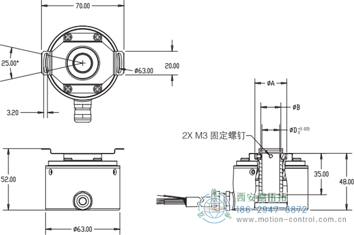 RI64空心軸標(biāo)準(zhǔn)光電增量編碼器外形及安裝尺寸 - 西安德伍拓自動化傳動系統(tǒng)有限公司 RI64空心軸標(biāo)準(zhǔn)光電增量編碼器外形及安裝尺寸 - 西安德伍拓自動化傳動系統(tǒng)有限公司