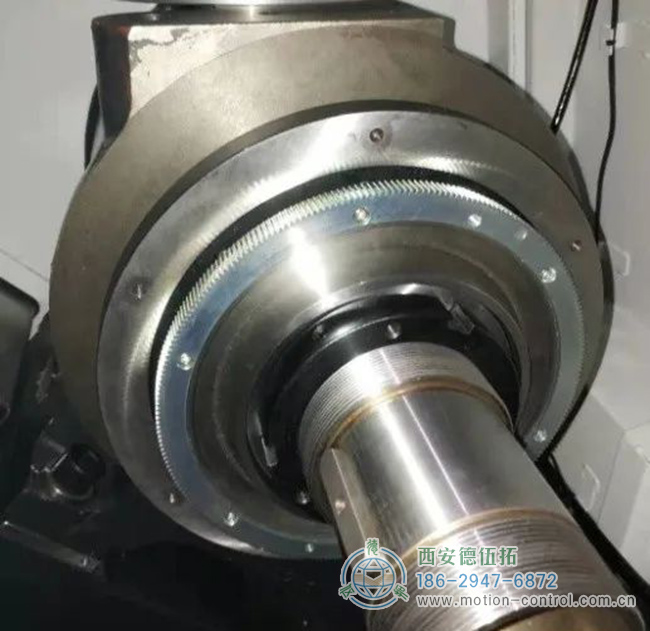 圖為機(jī)床主軸局部照片 圖為機(jī)床主軸局部照片